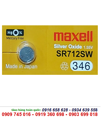 Pin Maxell SR712SW Silver Oxide 1.55V chính hãng Maxell Nhật